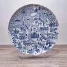 Sammelteller Berlin Design - Landschaftsteller - Küstenland - blaues Porzellan - Made in West Germany - 9D2 - TOP Zustand