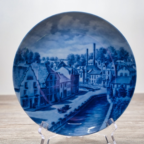 Sammelteller Berlin Design - Städteteller Alt Geilenkirchen - blaues Porzellan - Made in Germany - 9D2 - TOP Zustand