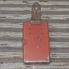 Upcycling, aber Originalzustand : Vintage DAIMON 412 Taschenlampe in rot, ca. 1940 - 1950er Jahre (Umrüstung für Akkus)