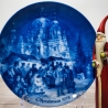Christmas - 1978: Weihnachtsmarkt am Berliner Dom - Berlin Design - blaues Porzellan - begrenzte Auflage - Made in West Germany (8F1)