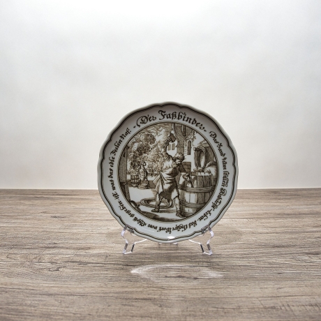 Sammelteller Hutschenreuther - Der Fassbinder - Exklusiv für Pieroth - Made in Germany - 8B2 - TOP Zustand