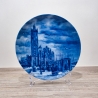 Sammelteller Berlin Design - Serie: Alt Bremerhaven - Die Schleuse zum Hafen 1854 - blaues Porzellan  - Made in Germany - 9D1 - TOP Zustand