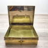 Messing Schatulle, Kästchen unbekannter Herkunft, vermutlich 1960er Jahre - 9B1