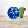 Sammelteller Muttertag: 1975 Katzen - Berlin Design - blaues Porzellan  - Made in West Germany - 19,5 cm - 8B3 - TOP Zustand