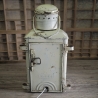 Echte Schiffslampe, Original maritime Ausrüstung, seewasserfest, mit E27 Fassung und elektr. Zuleitung (Stecker, Schalter)  - Upcycling