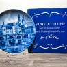 Sammelteller, Städteteller: Koblenz - Berlin Design - blaues Porzellan  - Made in Germany - mit Karton - 8D1 - TOP Zustand