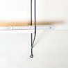 String Regal, Nuten Variante (Lübke, Vitsoe), vollständig restauriert, schwarz lackierte Leitern, 3 Böden inklusive.HxBxT 64cm x 36cm x 18cm