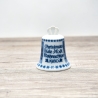 Weihnachtsglocke - Berlin Design - 1980 - blaues Porzellan - Made in Germany - 8D3 - TOP Zustand - limitiert