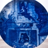 Sammelteller Berlin Design - Serie: Carl Spitzweg - Liebesbrief  - blaues Porzellan  - Auflage 5.000 - Made in Germany - 9E2 - TOP Zustand