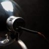 Stylische Bürolampe aus einer 1960er EGB Wärmelampe  - Upcycling, ehemalige DDR Lampe, Handmade in Germany, mit Zertifikat