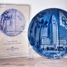 Sammelteller Berlin Design - Olympischen Spiele 1984 in Los Angeles - blaues Porzellan - Made in Germany - 9D1 - TOP Zustand