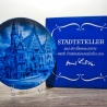 Sammelteller, Städteteller: Breslau - Berlin Design - blaues Porzellan  - Made in Germany - mit Karton - 8E2 - TOP Zustand