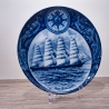 Sammelteller Schiff - Peter Rickmers 18/1250 - Berlin Design Nautica - blaues Porzellan - begrenzte Auflage - Made in West Germany (9E2) TOP