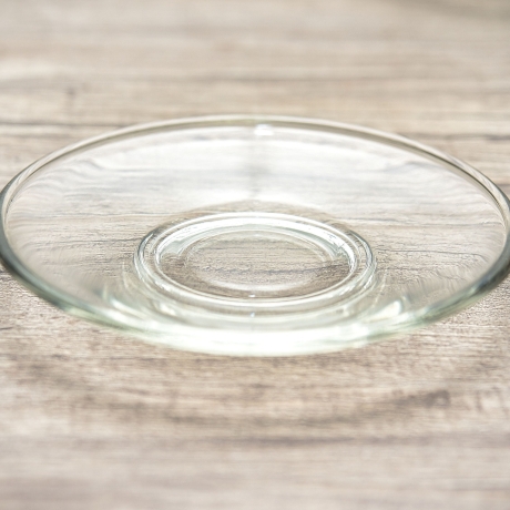 2-teiliges Glas Cappuccino-/ Kaffeetassen-Set - inkl. Glasuntersetzer - mit Bedruckung - 9C3