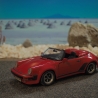 Porsche Speedster Automodell 1/18 ordentlich bespielt, Lackschaden, ideal zu Zugabe zu unserem Rettungswagen