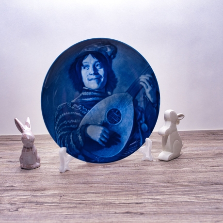 Sammelteller Berlin Design - Serie: Frans Hals - Der Narr  - blaues Porzellan - Auflage 5.000 - Made in Germany - 9E1 - TOP Zustand