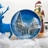 Rosenthal Weihnachts-Sammelteller - Entwurf Willi Hein - Motiv Kleinstadt-Weihnacht - 1960 - handbemalt - TOP Zustand - 8E2