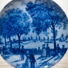 Sammelteller Berlin Design - Serie: Alt Bremen - Blick von Kehrm.  - blaues Porzellan  - Auflage 3.000 - Made in Germany - 9D1 - TOP Zustand