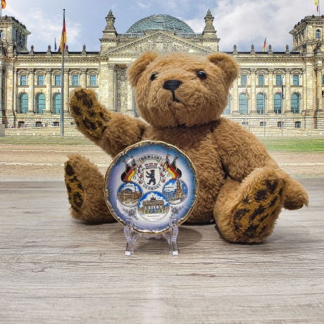 Sammelteller, Städteteller: Berlin- Smile Products ® - 11 cm  - bunte Motive - 9B1