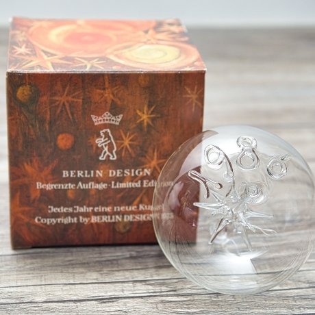 Berlin Design - Glas-Weihnachtskugel - 1986 - Limitierte Auflage, Sammlerstück - Made in Germany - 9C1