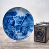 Sammelteller Muttertag: 1983 Schwalben - Berlin Design - blaues Porzellan  - Made in West Germany - 19,5 cm - 8B3 - TOP Zustand