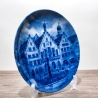 Sammelteller, Städteteller: Frankfurt am Main - Berlin Design - blaues Porzellan  - Made in Germany - mit Karton - 8B1 - TOP Zustand
