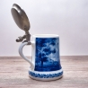 Sammelkrug Berlin Design - Serie: Jahresseidel - Kaub am Rhein - blaues Porzellan - Made in Germany - 9D3 - TOP Zustand