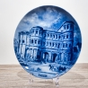 Sammelteller, Städteteller: Trier - Berlin Design - blaues Porzellan  - Made in Germany - mit Karton - 8E1 - TOP Zustand