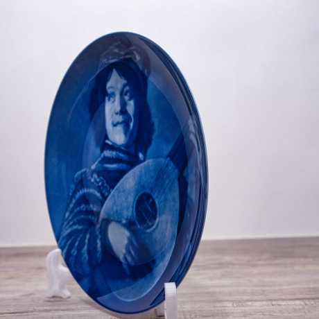 Sammelteller Berlin Design - Serie: Frans Hals - Der Narr  - blaues Porzellan - Auflage 5.000 - Made in Germany - 9E1 - TOP Zustand