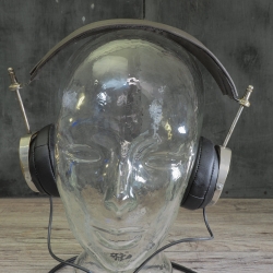 Original Neufeldt & Kuhnke Kopfhörer Modell D aus 1900 - 1935 modern aufbereitet, mit Holzkiste, limitierte Auflage 3/200 (VR-2)