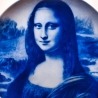 Sammelteller Berlin Design - Serie: Da Vinci - Mona Lisa  - blaues Porzellan  - Auflage 5.000 - Made in Germany - 9E1 - TOP Zustand
