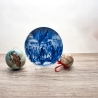 Weihnachtsteller - 1986: Weihnachtsabend in Gelnhausen - Berlin Design - blaues Porzellan - begrenzte Auflage - Made in West Germany - (8C3)