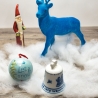 Weihnachtsglocke - Berlin Design - 1973 - blaues Porzellan - Made in Germany - 8D3 - TOP Zustand - limitiert