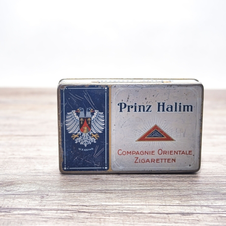 Vintage Blech Zigarettendose - Prinz Halim - Compagnie Orientale Zigarettenfabrik -  wahrscheinlich aus den 1910er Jahren 9C2