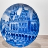Sammelteller, Städteteller: Bremen - Berlin Design - blaues Porzellan  - Made in Germany - mit Karton - 8C1 - TOP Zustand