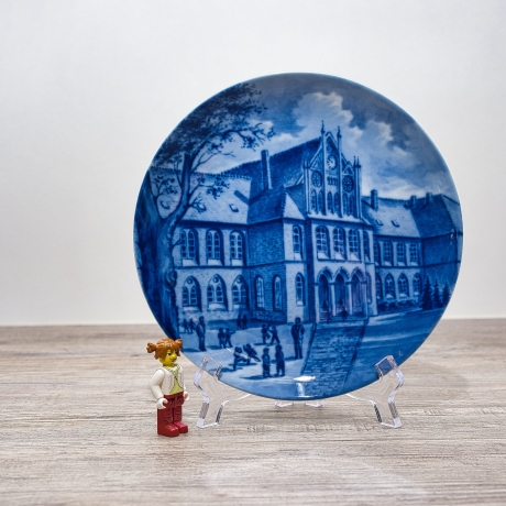 Sammelteller Berlin Design - Serie: Alt Verden - 400 Jahre Domgymnasium  - blaues Porzellan  - Made in West Germany - 9D2 - TOP Zustand