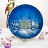 Rosenthal-Weihnachtsteller - 1973 - Motiv: Lübeck Holstentor - Entwurf von Georg Küspert - handbemalt - TOP Zustand - 9E3