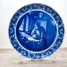 Sammelteller Berlin Design - Geograph nach Johannes Vermeer, blaues Porzellan  - Made in Germany - 9E3 - TOP Zustand- Mit ZERTIFIKAT