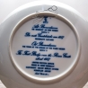 Sammelteller Berlin Design - Serie: Alt Bremerhaven - Erste Geestebrücke um 1857 - blaues Porzellan  - Made in Germany - 9D1 - TOP Zustand