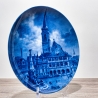 Sammelteller, Städteteller: Schwabach - Berlin Design - blaues Porzellan  - Made in Germany - mit Karton - 8C1 - TOP Zustand