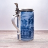 Sammelkrug Berlin Design - Serie: Jubiläumsseidel - Der Dresdner Zwinger- blaues Porzellan - Made in Germany - 9D3 - kleine Mängel