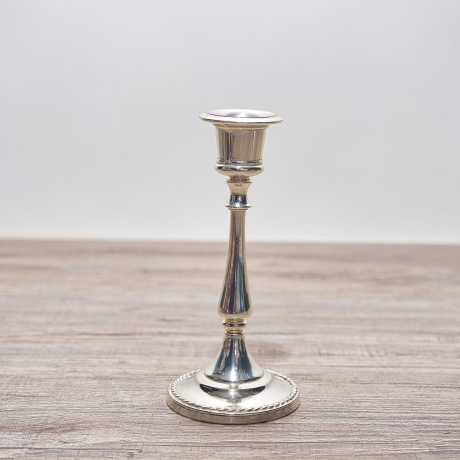 Zauberhafter Art Nouveau Kerzenständer, Design 1900 bis 1920, Herstellung vermutlich 1960er Jahre - VERSILBERT- 9C2