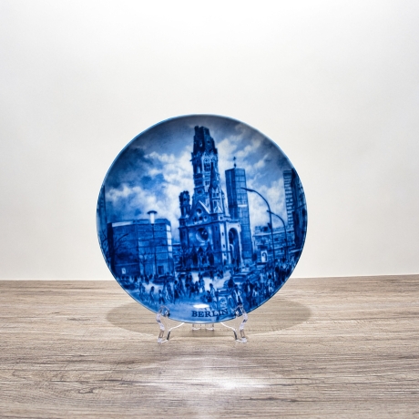 Sammelteller, Städteteller: Berlin - Berlin Design - blaues Porzellan  - Made in Germany - mit Karton - 8B1 - TOP Zustand