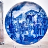 Sammelteller Berlin Design - Serie: Historica - Die erste Eisenbahn 1835 - blaues Porzellan  - Made in Germany - 9D1 - TOP Zustand