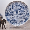 Sammelteller Berlin Design - Landschaftsteller - Westfalenland- blaues Porzellan - Made in West Germany - 9D2 - TOP Zustand