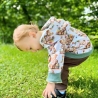 Visuell Design - Outdoor:Kindergarten Softshellhose Regenhose Pumphose unifarben 74 80 92 98 104 116 122 134 140 lila braun