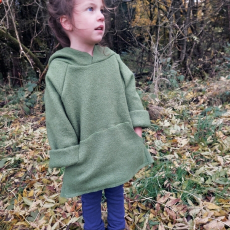 Neuheit: Sweater Walk Oversize Hoodie - warm - Kinder bis 146 Farbauswahl
