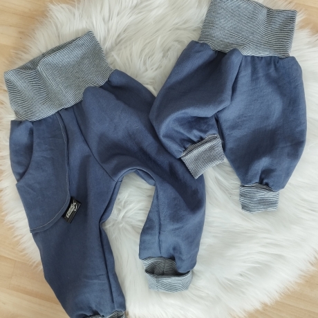 Visuell Design - Kinder -  Leinen -  Pumphose Shorts ( 7/8 Hose ) Kurze Hose - Bloomers