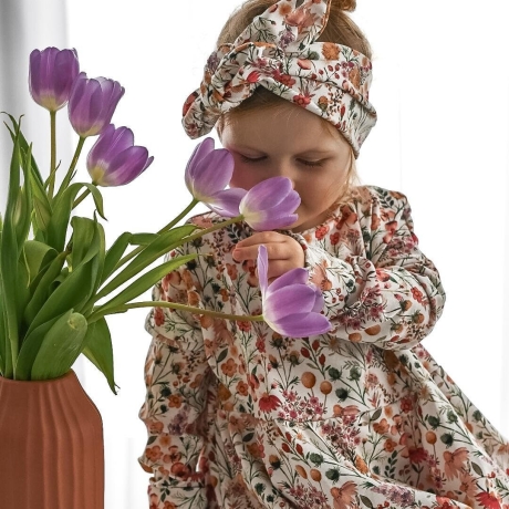 Visuell Design - Hippiekleid Blumen Neuheit -  schick Kinder Mädchen Retro Vintage
