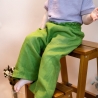 Visuell Design - Leinen Hose Culotte ausgestelltes Bein - Schlaghose breite Hose - Kinder 74-152